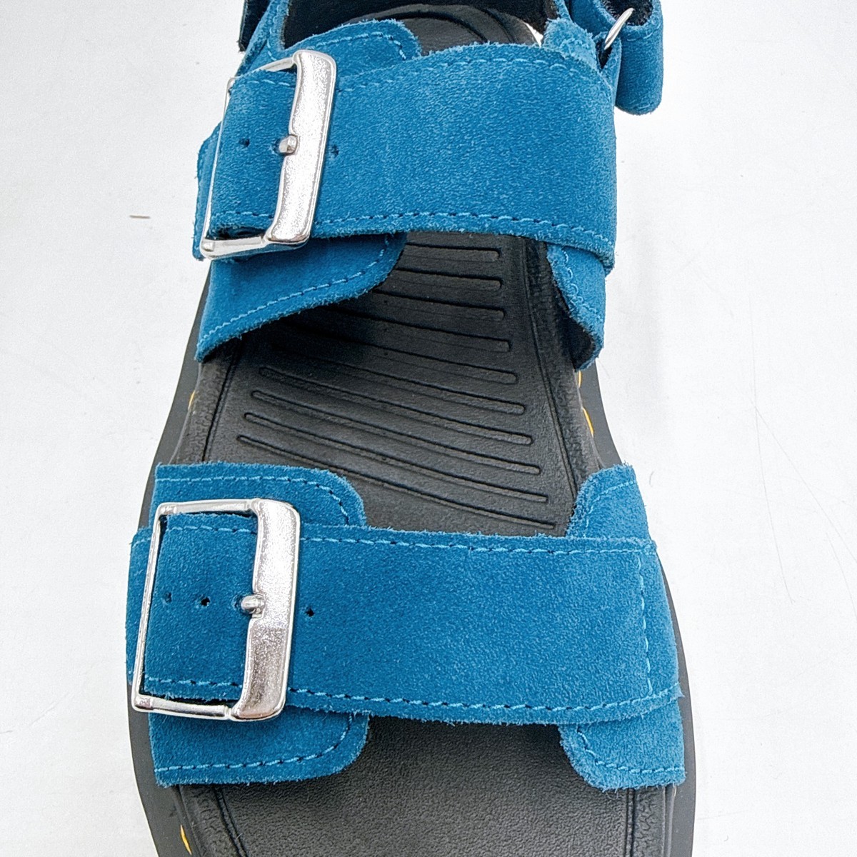 Dr. Martens ZEBZAG Sandals EH Suede Neptune Blue Unisex Slingback