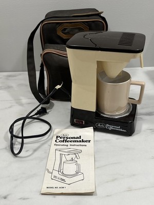 RARE Melitta ACM 1 Personal Travel Portable Coffee Maker & Travel Bag Containers