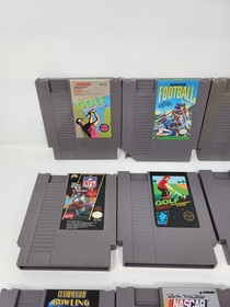 Nintendo NES Game Cartridge Lot 12 games cartridges only Golf Football Bowling