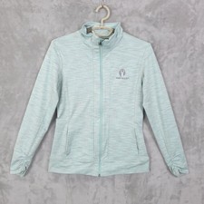Straight Down Activewear Jacket Womens Small Fitted Long Sleeve Full Zip Golf