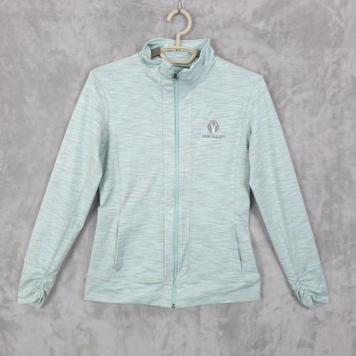 Straight Down Activewear Jacket Womens Small Fitted Long Sleeve Full Zip Golf