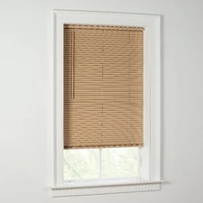 Cordless Vinyl Room Darkening Mini Blinds Window Shades 23 Inch Width by 48 Inch