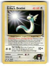 Erika's Dratini HP 42/132 Unlimited Gym Heroes Pokemon Uncommon Regular on eBay