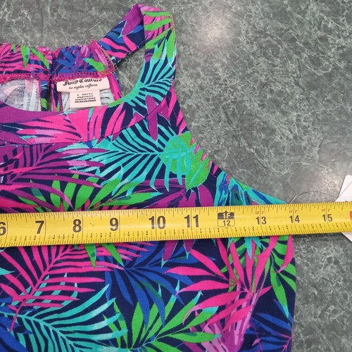 Juicy Couture Girls Colorful Tropical Palm Tree Sundress Size L 10/12 Summer NWT - Picture 12 of 14