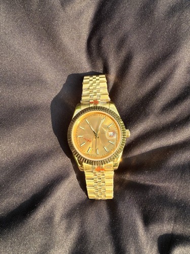 Herrenuhr Golduhr/Edelstahl/41mmMechanisch/Armband/Schmuck für Männer/ - Bild 6 von 7