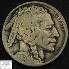 1913 D Type 2 Buffalo Nickel 5C (Scarce Key Date!)