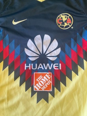 Nike Club America Youth Home Jersey 2017/18 - Yellow/Red/Blue