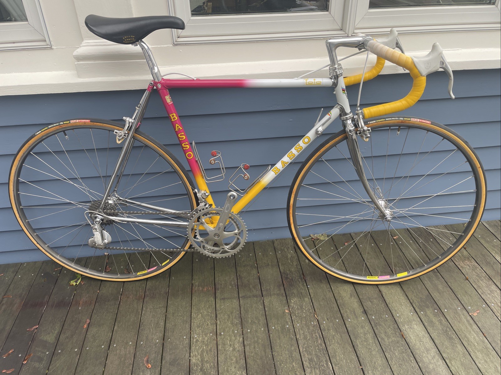 1988 Lighly Used BASSO LOTO Bicycle • SLX • Early Campagnolo C-Record • 55cm.