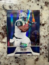 2011 CERTIFIED NFL MIRROR BLUE CARD /100 NEW YORK JETS SHONN GREENE #106