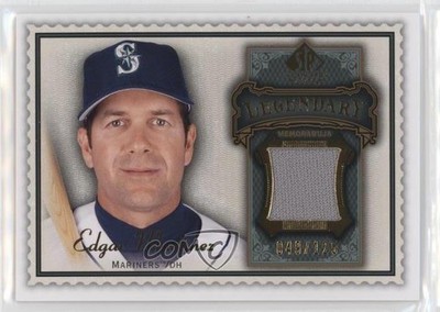 2009 SP Legendary Cuts Memorabilia Olive Green 49/125 Edgar Martinez HOF s7f