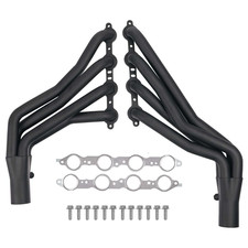 Ls Swap Long Tube Headers Black Coated Fits 73-87 C10 K10 Squarebody