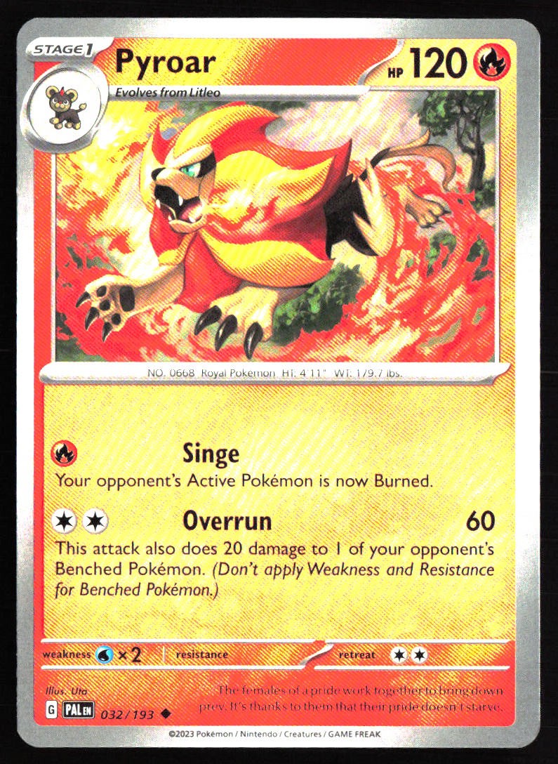 SV02: Paldea Evolved #032/193 Pyroar