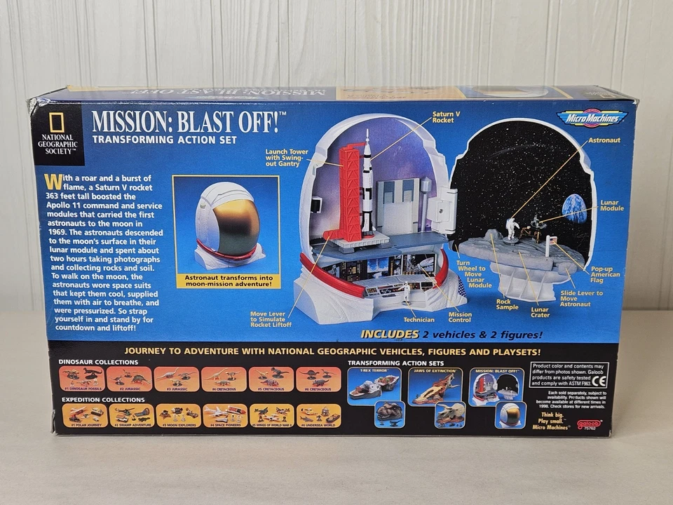 1998 Galoob Micro Machines National Geographic Mission Blast Off Action Set - Image 3 of 4