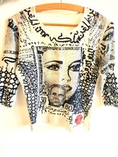 Michiko Koshino Oberteil Grunge 90 er Größe S-M Transparent 