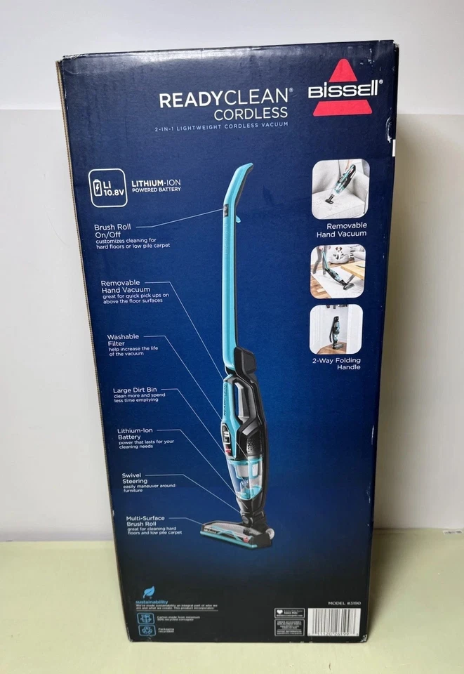 BISSELL ReadyClean Cordless 10.8V Rechargeable Lightweight Stick Vacuum 3190 - Image 4 of 4