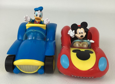 Disney Jr Mickey Mouse Funhouse Deluxe Push Along Vehicles Donald Duck Figures