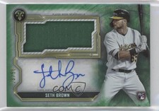 2020 Topps Triple Threads Single Jumbo Relics Emerald 13/50 Seth Brown Auto 0c6