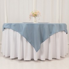 DUSTY BLUE 54" Premium Quality SQUARE POLYESTER TABLECLOTH Wedding Party Dinner