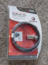 New  Sealed TARGUS DEFCON CL laptop cable lock, 6.5ft combination lock PA410U
