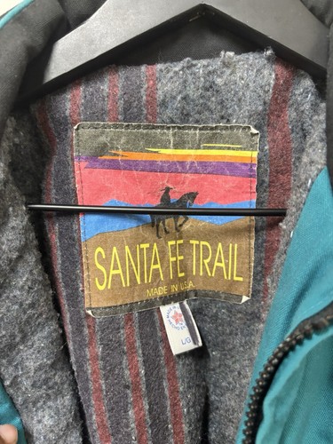 Vintage Blue Santa Fe Trai Jacket Size XL - Picture 2 of 5