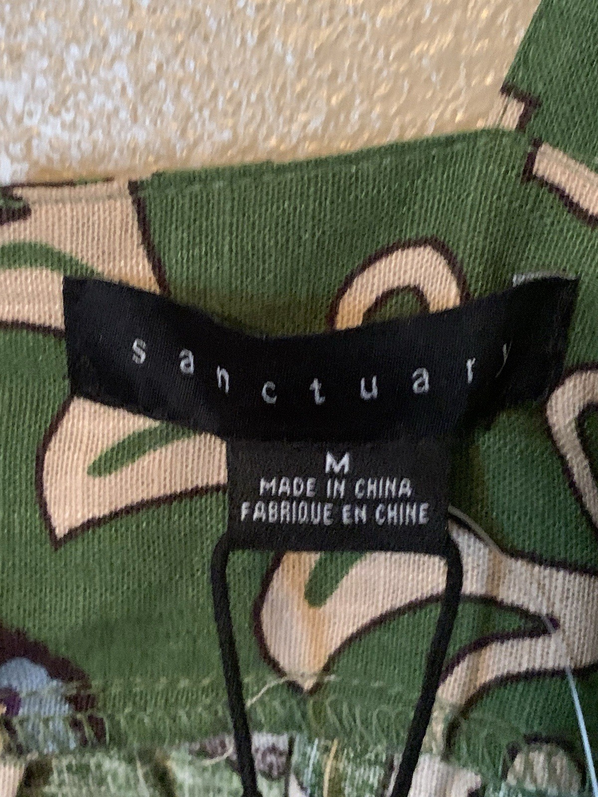 NWT Sanctuary Mosaic Tile Butyon Back Cami Size M