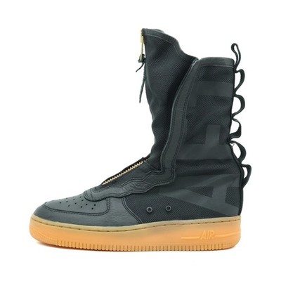 Nike Damen SF Air Force 1 Stiefel Schwarz Gepolsterter Schaft EU 37.5