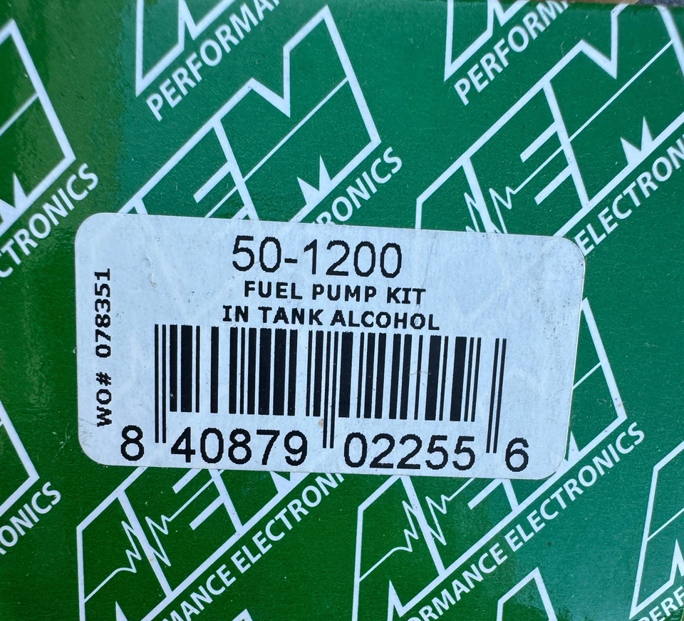 AEM 50-1200 FUEL PAMP KIT IN TANK ALCOHOL - Image 2 of 4