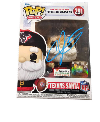 Andre Johnson Autographed TEXANS SANTA Funko Pop Figurine #291-JSA