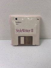 Vintage Apple Macintosh StyleWriter II 3.5" Floppy Disk Set 690-0363-A