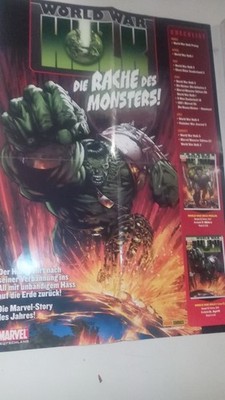 World War Hulk Promo-Poster von Panini 2008, 58 cm wie neu,Zubehör zu den Comics
