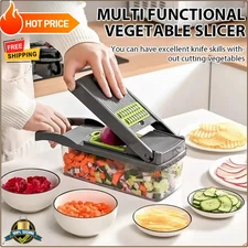5-in-1 Vegetable Chopper Handheld Slicer Dicer Grater Kitchen Tool