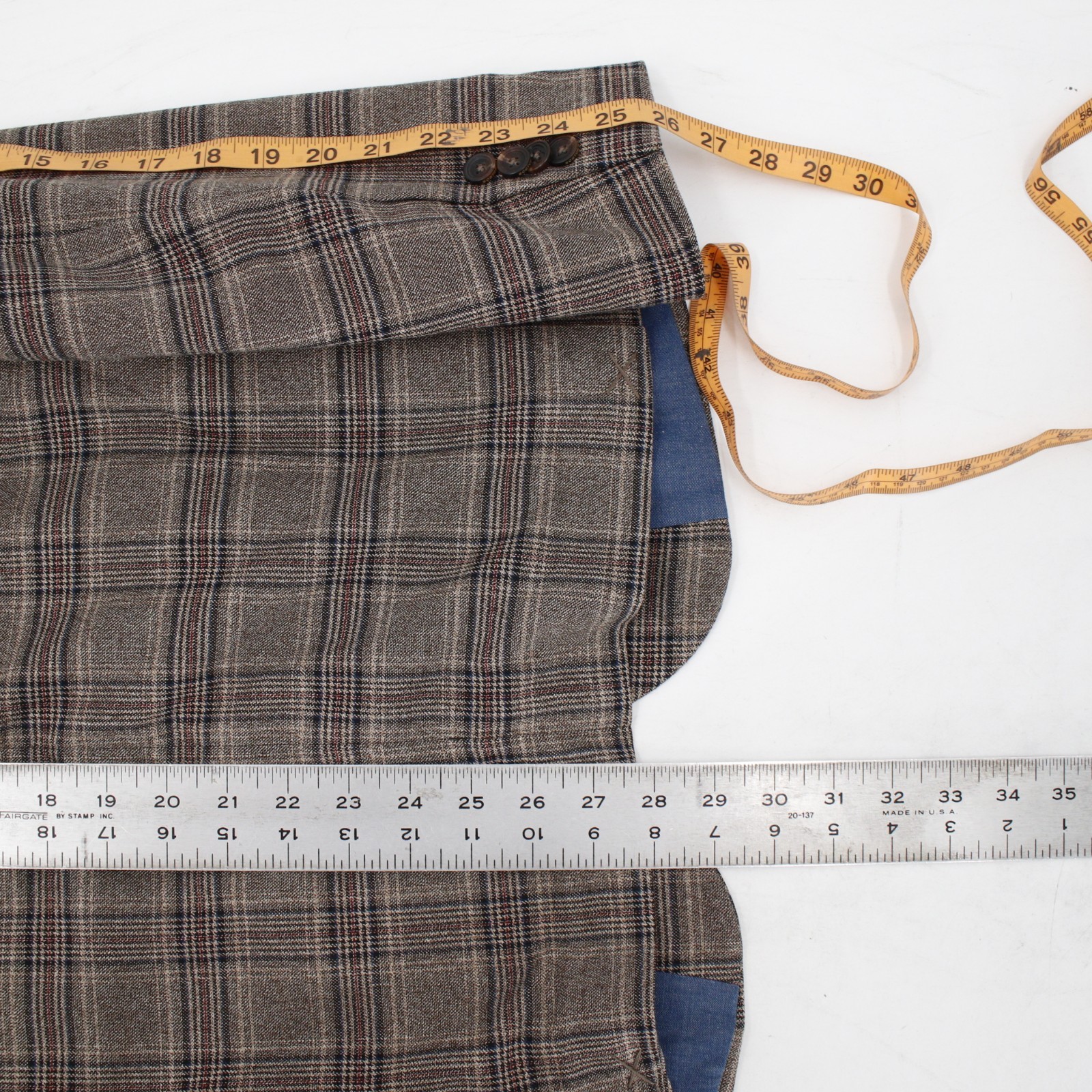 NWT Scotch soda Sport coat Mens medium unstructured half lined lightweight plaid