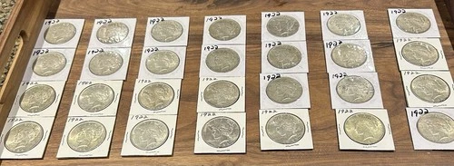 Lot of 4 1922 Peace Silver Dollars - XF-UNC Free Ship with Multiple Purchases