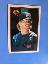 ⚾️1989 Danny Gladden Bowman Gum Auto-Pen MLB Minnesota Twins #163 👀