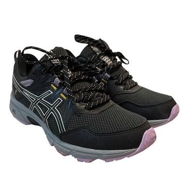 ASICS Gel-Venture 8 Trail Running Shoes Women s 7.5 Wide Black/Lavender