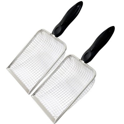 2 PCS Stainless Steel Gardening Sand Compost Soil Sifter 3.8/5mm Mesh Sieve