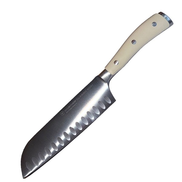 WüSthof Classic Ikon Santoku Mit Kullenschliff 17 Cm - Creme Kochmesser-image