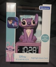 Lexibook Disney Stitch Angelo Sveglia e Luce Notturna con Suoni e Melodie NUOVO