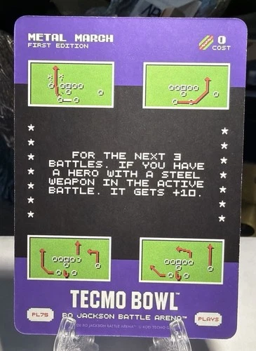 2026 Bo Jackson Battle Arena Tecmo #PL75 Metal March Play PL-75