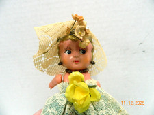 VINTAGE CELLULOID GOGGLE EYES 8.5'' CUPIE DOLL