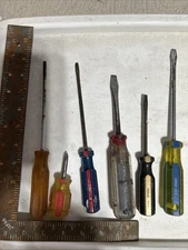 Vintage And Collectible Made In America Screwdrivers. Various Brands.
