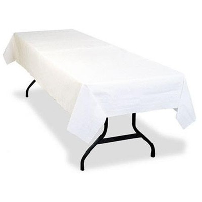 Tablemate Table Set Poly Tissue Table Cover - 108'' X 54'' - 6/pack - Poly, Tissue