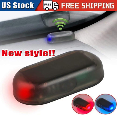 Car Alarm Warning Solar Flash LED Light Fake Security System Anti-theft Signa