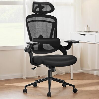 Ergonomic High Back Office Chair. Mesh. Comfortable for Desk & Computer