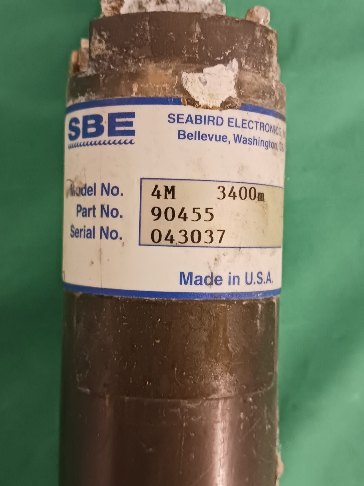 SBE Sea Bird Electronics 4M 3400M Sensor 90455