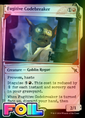 x1 Fugitive Codebreaker MKM MTG 348 FOIL SHOWCASE RARE M/NM 1x