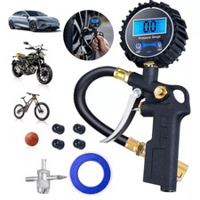 250 Psi Car Truck Digital Tire Inflator W Pressure Gauge Air Chuck Rubber Hose