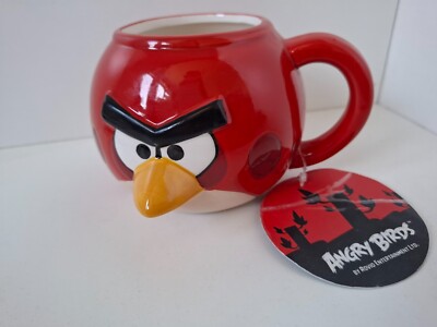 Original Angry Birds Tasse ~ Red Bird ~ 3D ~ Rovio Entertainment Ltd ~ Brandneu mit Etikett!