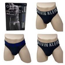 Calvin Klein Intense Power Cotton 3-Pack Hip Brief Men Underwear Black NB2595929