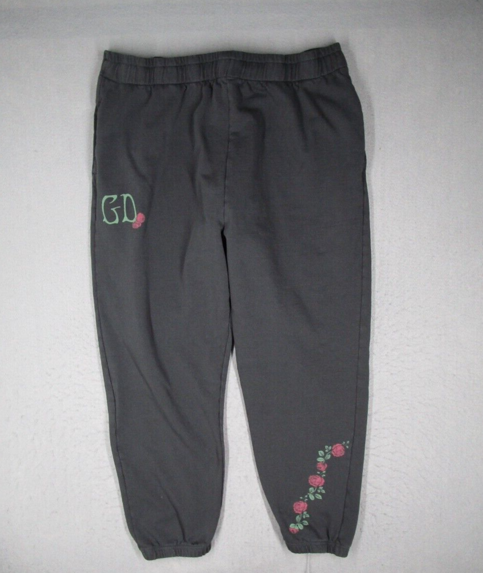 Pact Joggers Mens 2XL XXL Gray Fleece Grateful Dead Organic
